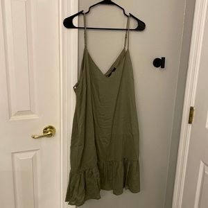 Olive Green Baby Doll dress